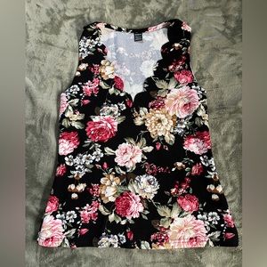 Women’s dress shirt size L SHEIN floral print